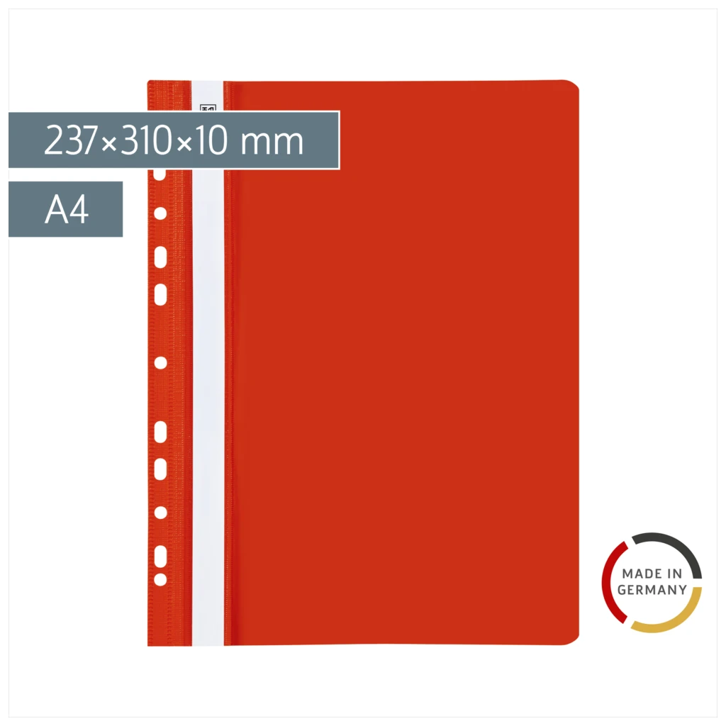 Schnellhefter „OFFICE TO GO“ | A4, Füllhöhe: 10 mm, rot