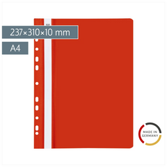 Schnellhefter „OFFICE TO GO“ | A4, Füllhöhe: 10 mm, rot