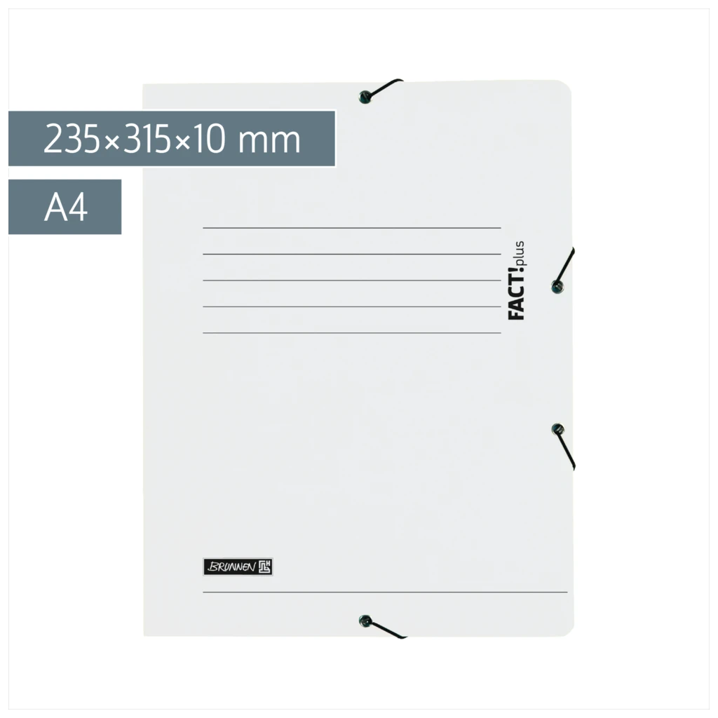 Sammelmappe FACT!plus | A4, Füllhöhe: 10 mm, weiß