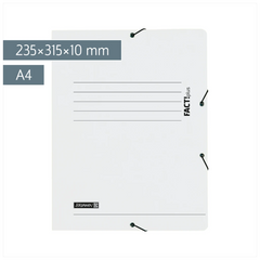 Sammelmappe FACT!plus | A4, Füllhöhe: 10 mm, weiß