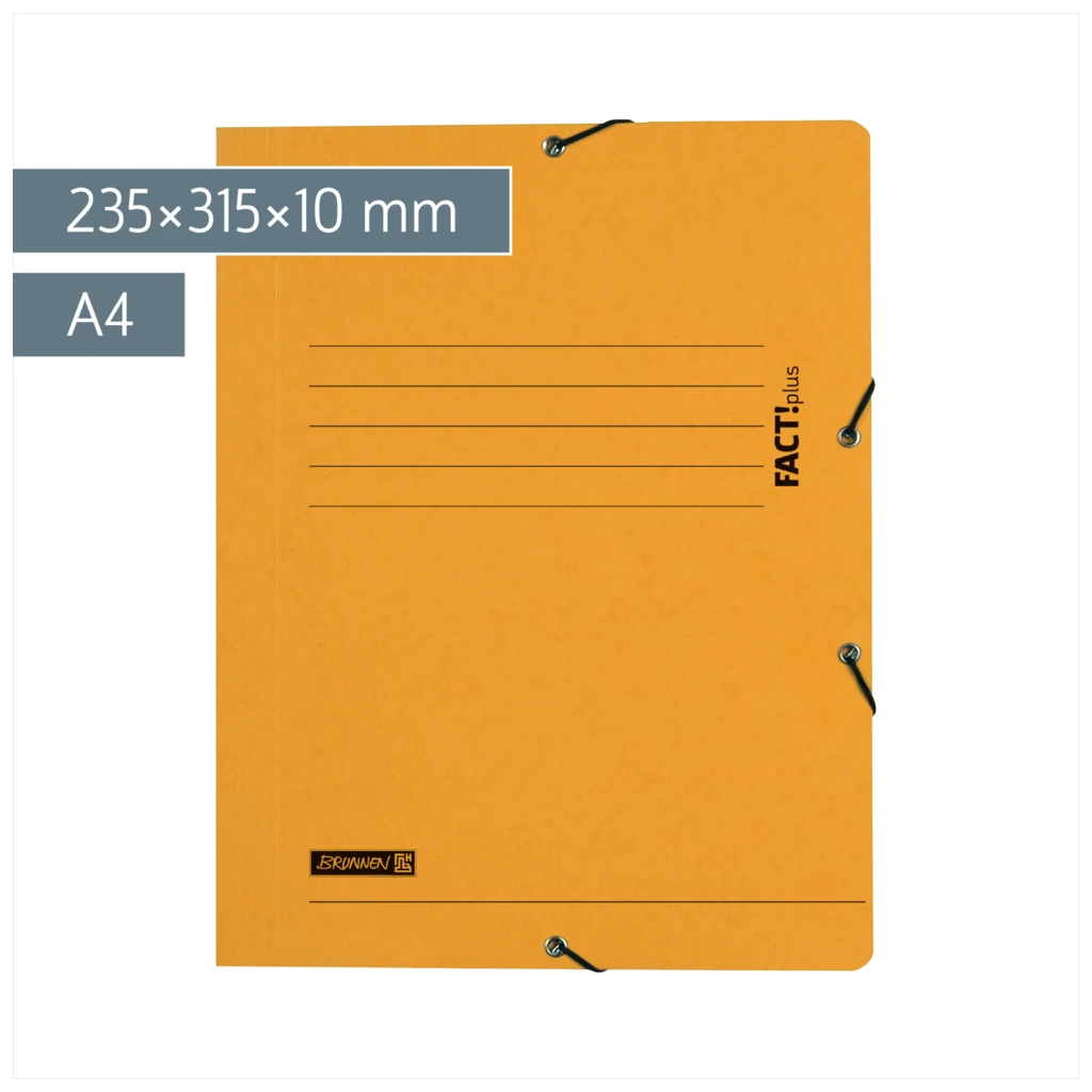 Sammelmappe FACT!plus | A4, Füllhöhe: 10 mm, gelb