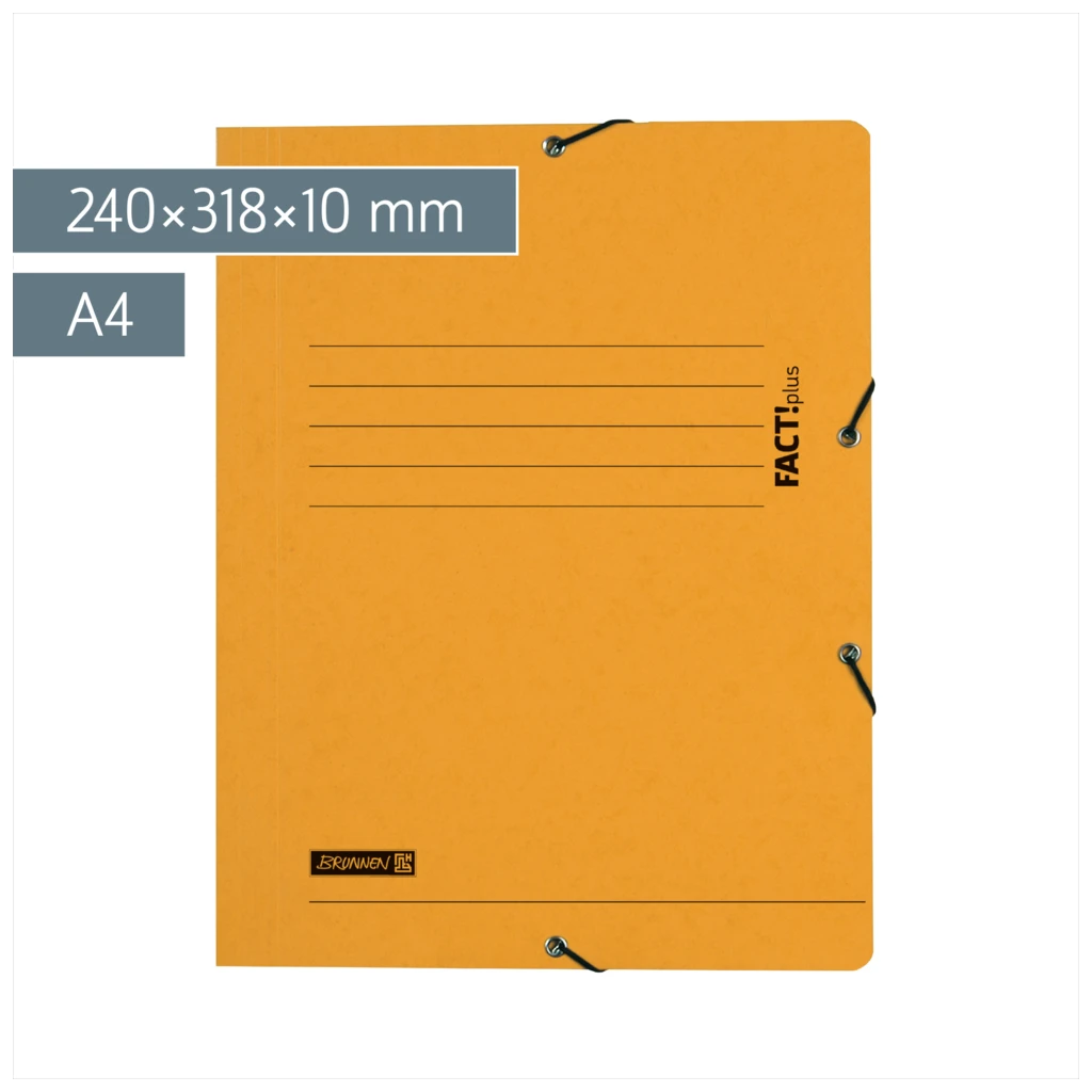 Sammelmappe FACT!plus | A4, Füllhöhe: 10 mm, gelb