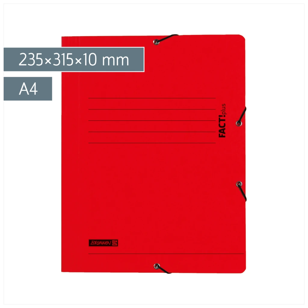 Sammelmappe FACT!plus | A4, Füllhöhe: 10 mm, rot