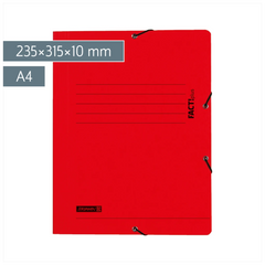 Sammelmappe FACT!plus | A4, Füllhöhe: 10 mm, rot