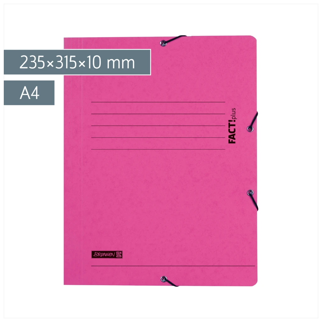 Sammelmappe FACT!plus | A4, Füllhöhe: 10 mm, rosa