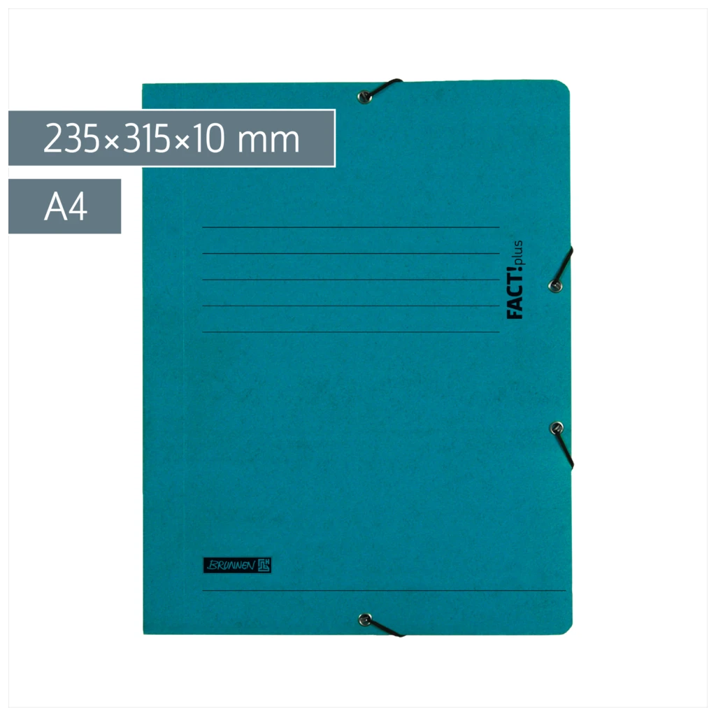 Sammelmappe FACT!plus | A4, Füllhöhe: 10 mm, türkis