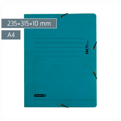 Sammelmappe FACT!plus | A4, Füllhöhe: 10 mm, türkis