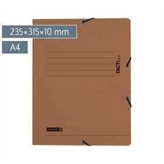 Sammelmappe FACT!plus | A4, Füllhöhe: 10 mm, braun