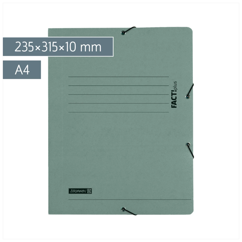 Sammelmappe FACT!plus | A4, Füllhöhe: 10 mm, grau