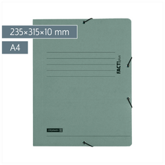 Sammelmappe FACT!plus | A4, Füllhöhe: 10 mm, grau