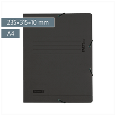 Sammelmappe FACT!plus | A4, Füllhöhe: 10 mm, schwarz