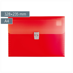 Fächermappe FACT!pp | A4, 10 Fächer, red