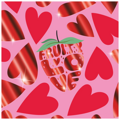 Ordner Fruity Love | A4, 70 mm, Hebelmechanik, rosa/rot