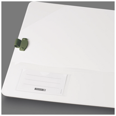 Ordner „WAVE“ Colour Code | A4, 50 mm, Hebelmechanik mit gummiertem Griff, olive