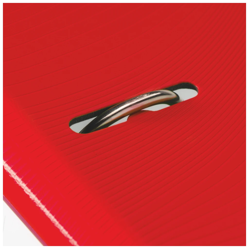 Ordner „WAVE“ Colour Code | A4, 70 mm, Hebelmechanik mit gummiertem Griff, red