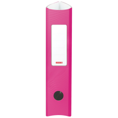 Ordner „WAVE“ Colour Code | A4, 70 mm, Hebelmechanik mit gummiertem Griff, pink