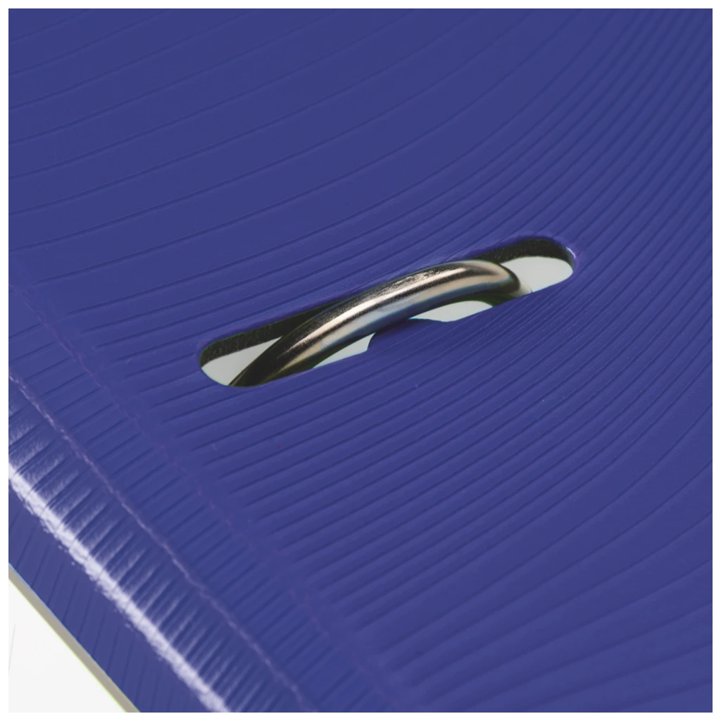 Ordner „WAVE“ | A4, 70 mm, Hebelmechanik mit gummiertem Griff, blau