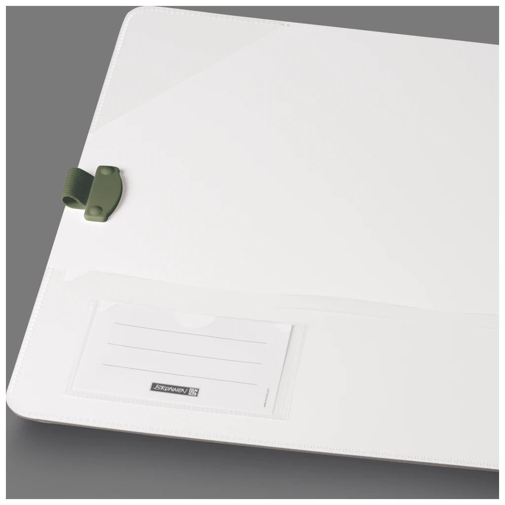 Ordner „WAVE“ Colour Code | A4, 70 mm, Hebelmechanik mit gummiertem Griff, olive