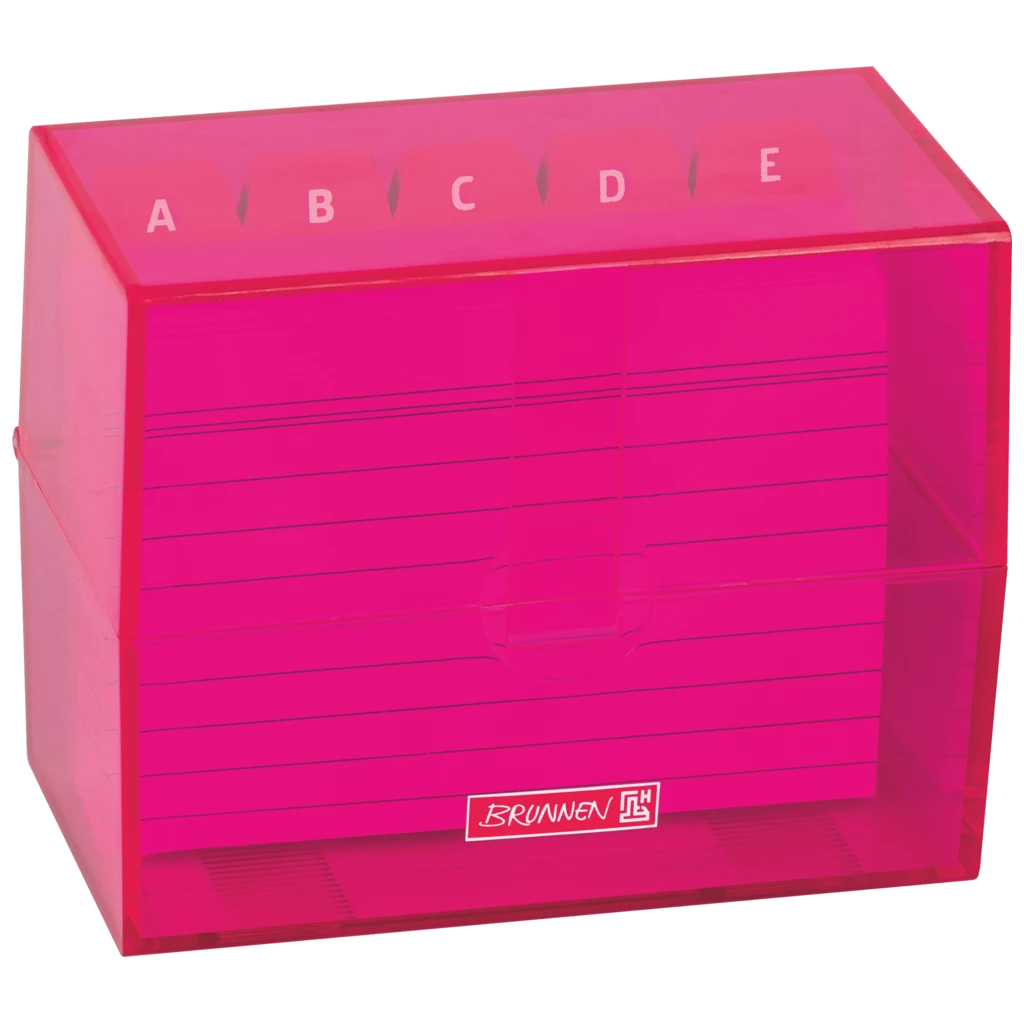 Karteikasten Colour Code gefüllt | 120×95×65 mm, A7, pink