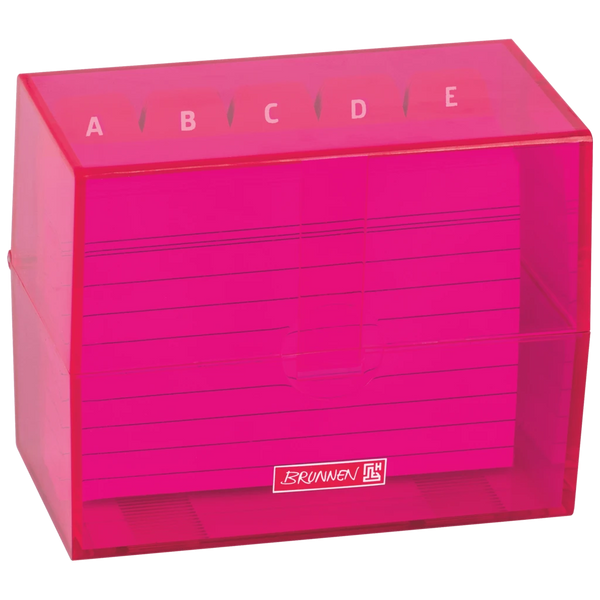 Karteikasten Colour Code gefüllt | 120×95×65 mm, A7, pink