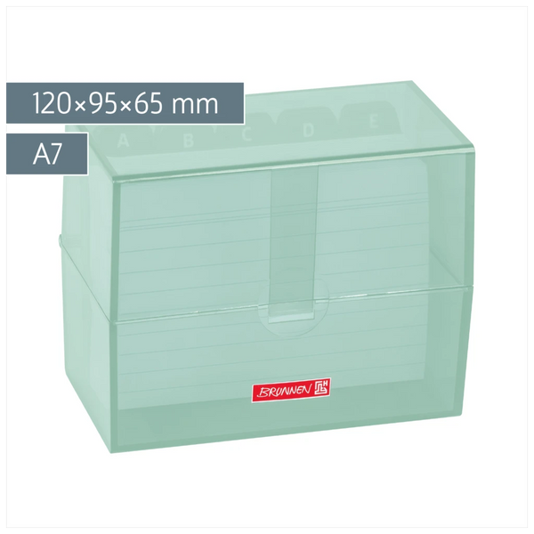Karteikasten Colour Code gefüllt | 120×95×65 mm, A7, mint