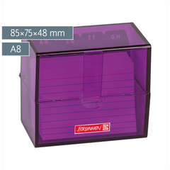 Karteikasten Colour Code gefüllt | 85×75×48 mm, A8, purple