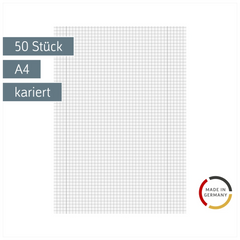 Kanzleibogen | A4, Lineatur 28, weiß, 50 Stück