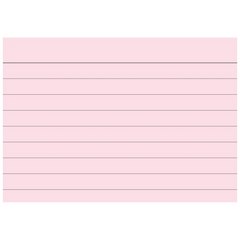 Karteikarten | 74×52 mm, A8, liniert, rot, 100 Stück