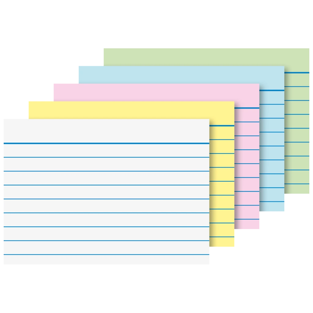Karteikarten | 74×52 mm, A8, liniert, sortiert, 200 Stück