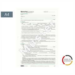 Formular „Mietvertrag für Wohnungen“ | A4