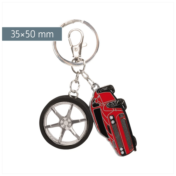 Schlüsselanhänger Fast Wheels | rot/schwarz