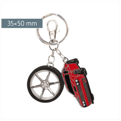 Schlüsselanhänger Fast Wheels | rot/schwarz