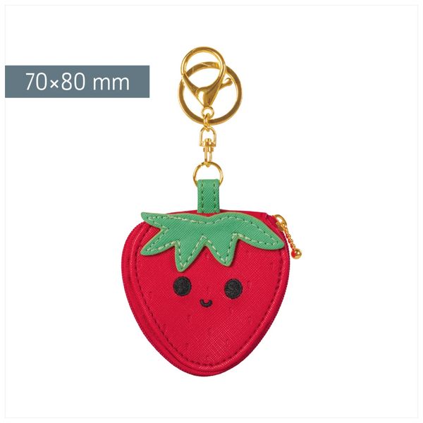 Schlüsselanhänger „Erdbeere“ Fruity Love | rot/grün