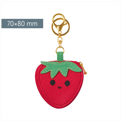 Schlüsselanhänger „Erdbeere“ Fruity Love | rot/grün