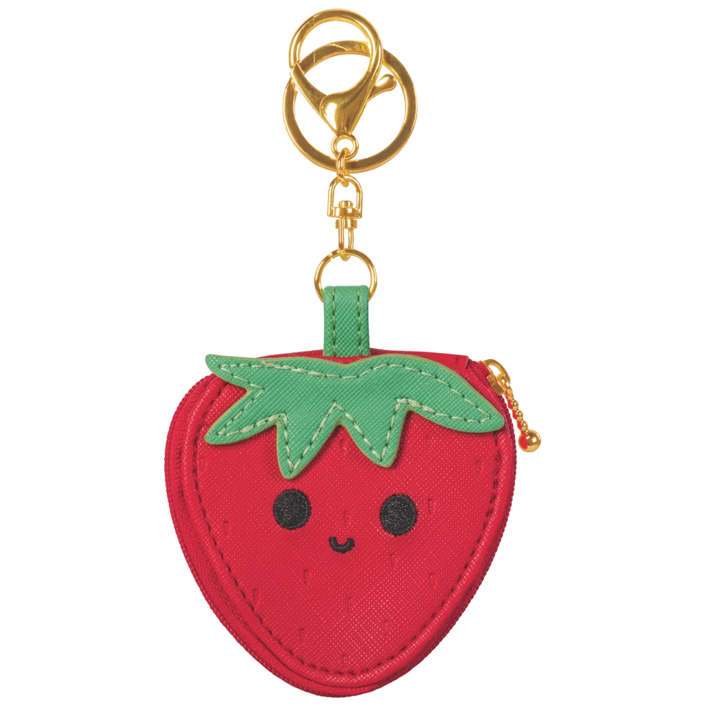 Schlüsselanhänger „Erdbeere“ Fruity Love | rot/grün
