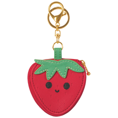 Schlüsselanhänger „Erdbeere“ Fruity Love | rot/grün