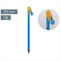 Bleistift „Herz“ Colour Code | HB, rund, azur