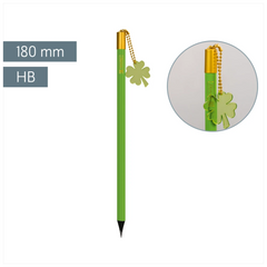 Bleistift „Kleeblatt“ Colour Code | HB, rund, kiwi
