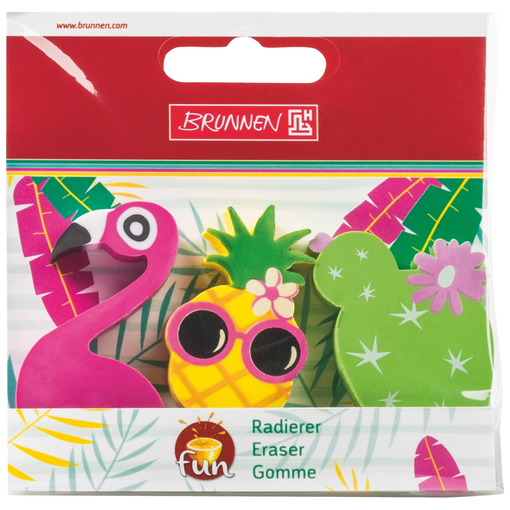 Radiergummi-Set „Tropical“ | 3 Stück