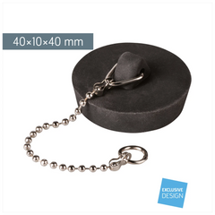 Radiergummi „Stöpsel“ 3D | schwarz
