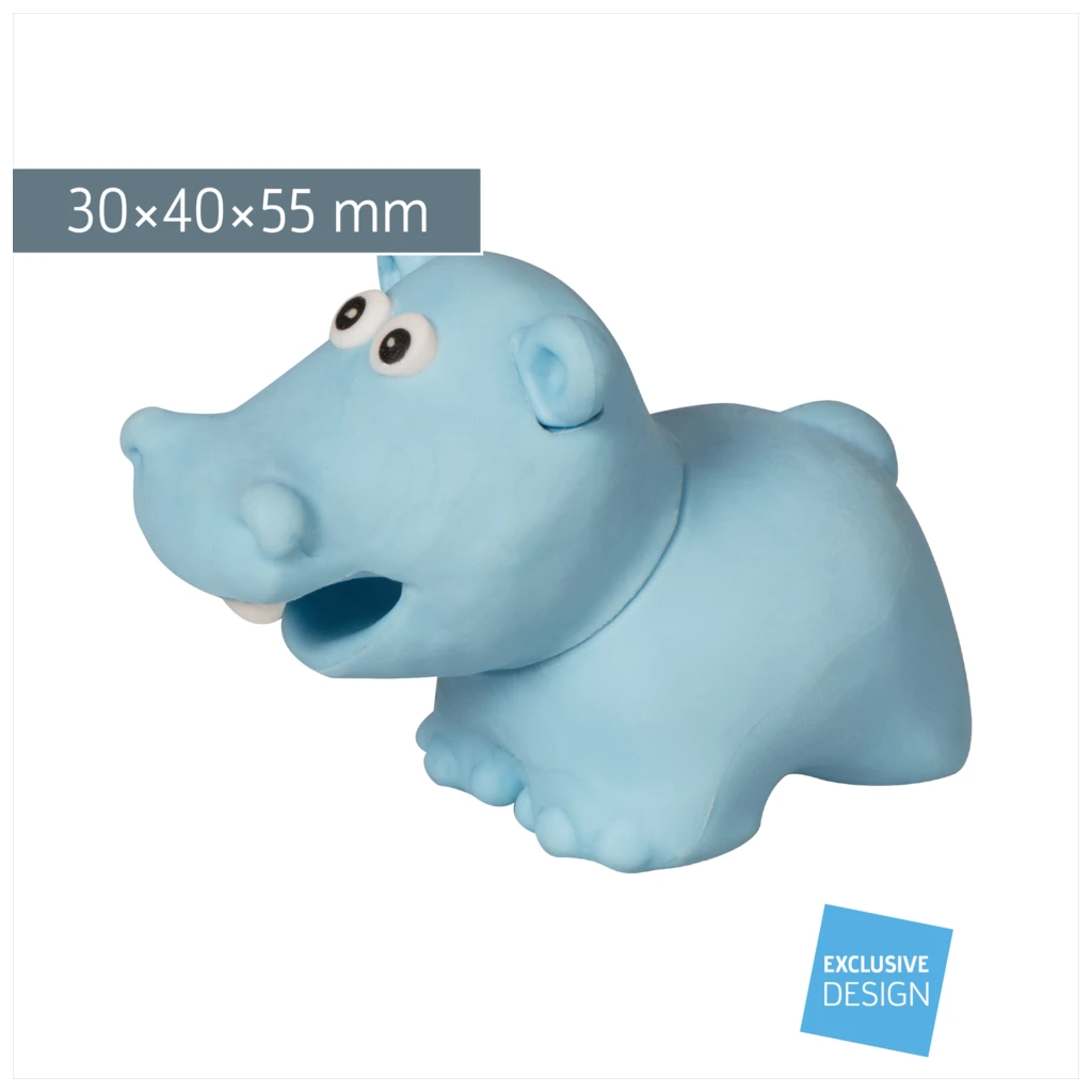 Radiergummi „Hippo“ 3D | hellblau