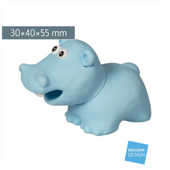 Radiergummi „Hippo“ 3D | hellblau