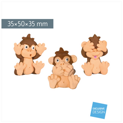 Radiergummi „Lustige Affen“ 3D | sortiert