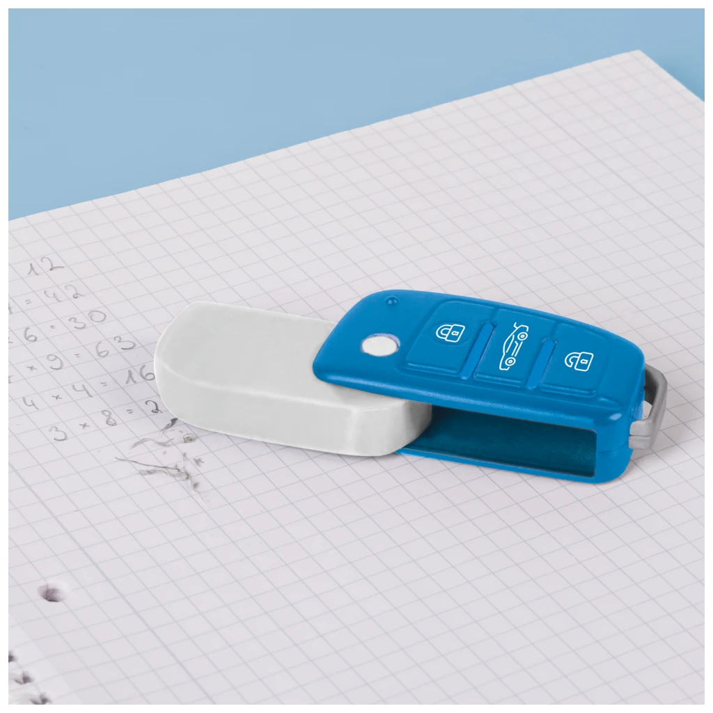 Radiergummi „Car Key“ Colour Code 3D | azur