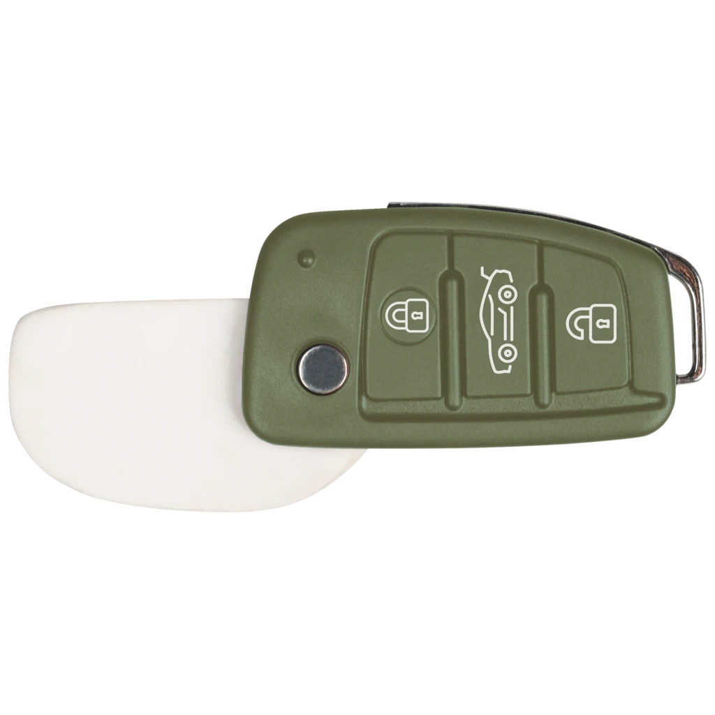 Radiergummi „Car Key“ Colour Code 3D | olive