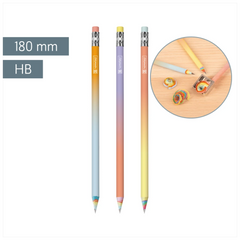 Bleistift „Rainbow Paper pastell“ | HB, rund, sortiert