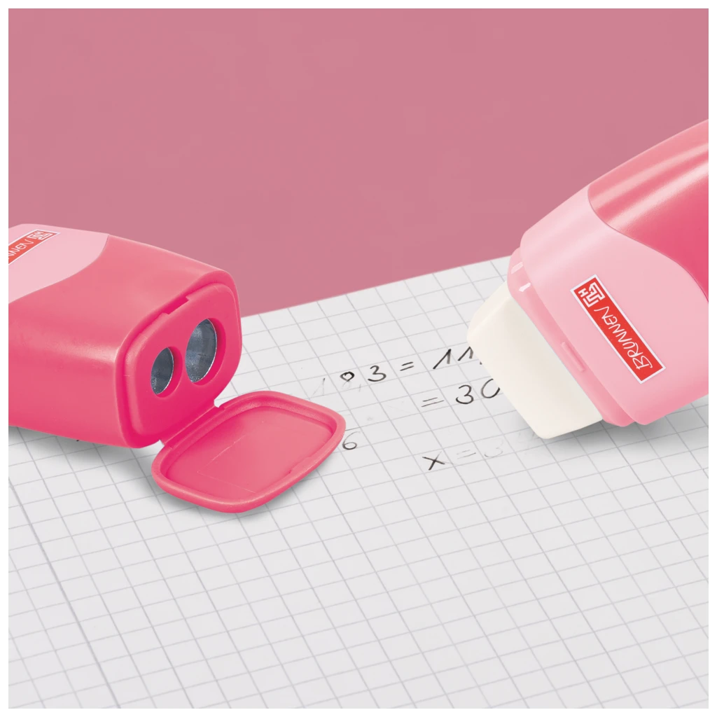 Dosenspitzer mit Radiergummi Colour Code 2 in 1 | tulip