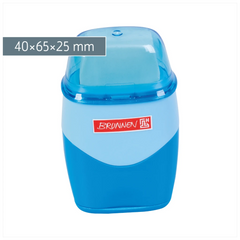 Dosenspitzer mit Radiergummi Colour Code 2 in 1 | azur