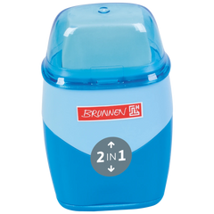 Dosenspitzer mit Radiergummi Colour Code 2 in 1 | azur
