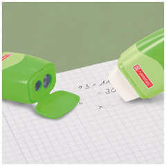 Dosenspitzer mit Radiergummi Colour Code 2 in 1 | kiwi
